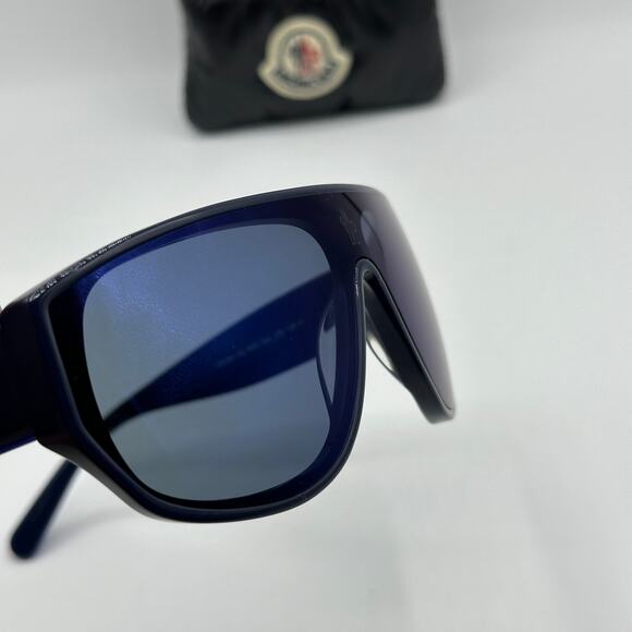 MONCLER Tronn Shield Sunglasses ML0260 Bright Blue Mirror Unisex - Picture 6 of 13